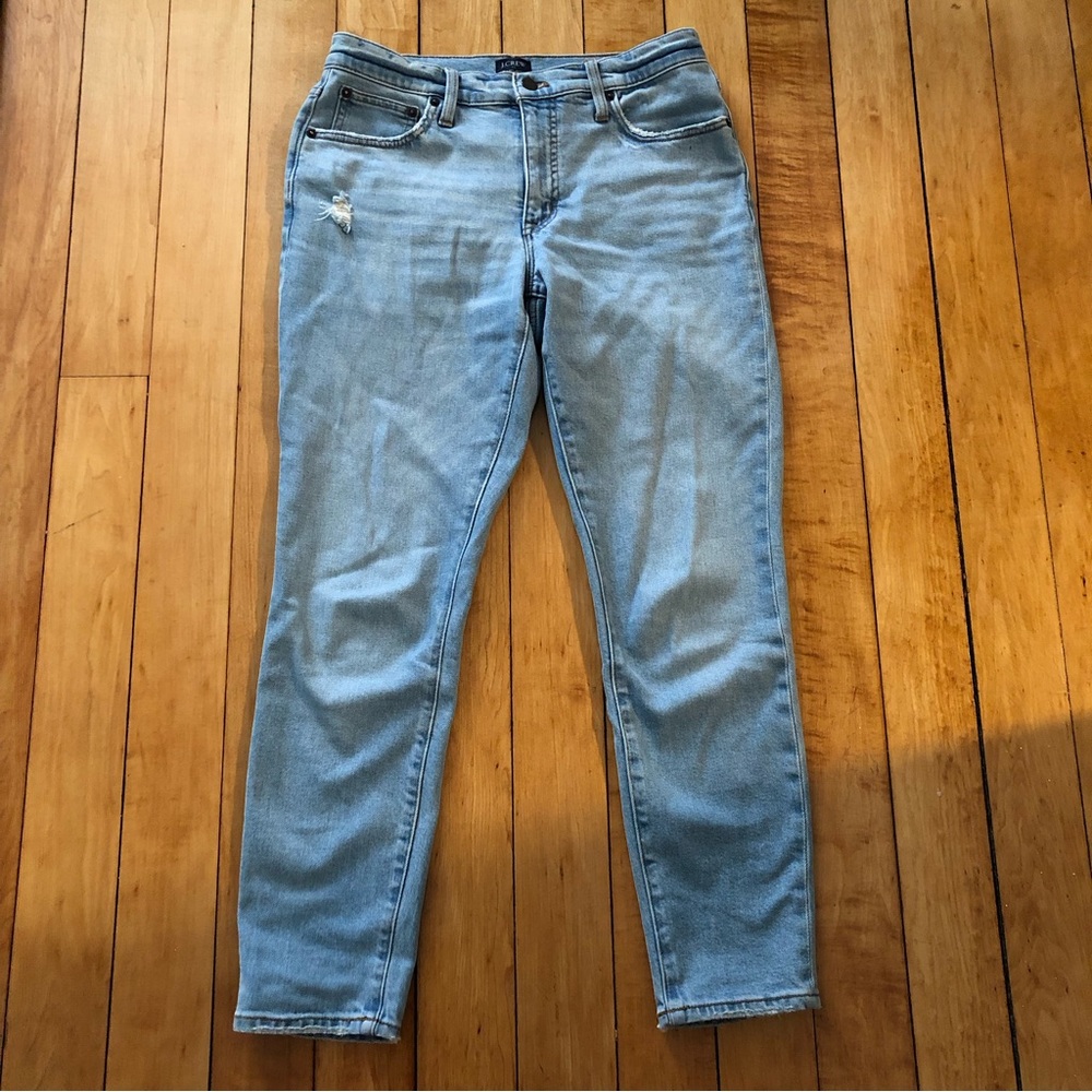J. Crew Factory 9” Mid-Rise Skinny Jeans - Light Wash
